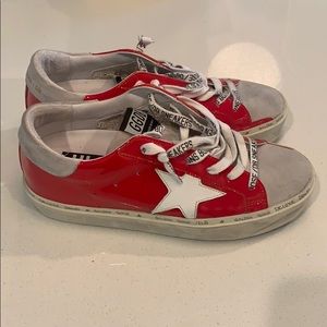 Golden Goose Hi Star Red Shiny 36